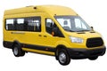 Yellow minibus.