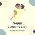 Yellow Minimalist Happy Father\'s Day Instagram Post