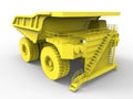 Yellow mining truck