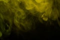 Yellow Mist: Mysterious and Moody Black Background