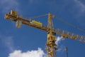 Yellow mobile crane Royalty Free Stock Photo