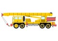 Yellow mobile crane Royalty Free Stock Photo