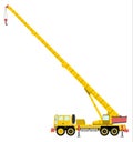 Yellow mobile crane Royalty Free Stock Photo