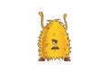 Yellow Monster Disgusted. Royalty Free Stock Photo