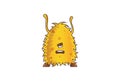 Yellow Monster Furious. Royalty Free Stock Photo