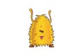 Yellow Monster Teasing. Royalty Free Stock Photo