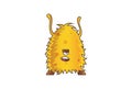 Yellow Monster Upset. Royalty Free Stock Photo