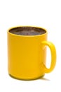 Yellow mug from coffee Royalty Free Stock Photo