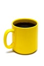 Yellow mug from coffee Royalty Free Stock Photo