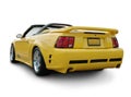 Yellow Mustang Convertible