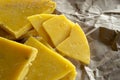 Yellow natural beeswax