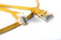 Yellow network cable