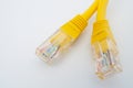 Yellow network cables