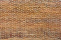 Yellow new bricks wall background and texture. Royalty Free Stock Photo