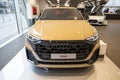yellow new stylish electric Audi SQ8 all-wheel drive sports crossover K3 class, German Volkswagen Group, automotive industry,