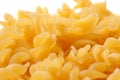 Yellow nice macaroni isolated Royalty Free Stock Photo