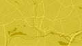 Yellow Northampton map Royalty Free Stock Photo
