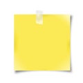 Yellow note paper Royalty Free Stock Photo