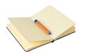 Yellow notebook Royalty Free Stock Photo