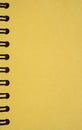 Yellow notebook with spirals