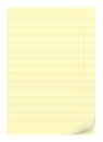 Yellow notepad sheets