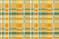 Yellow And Ocher Tartan Plaid Scottish Textile Pattern seamless vetor background eps 10