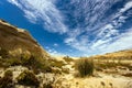 Yellow ochre hills in Portugal