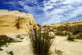 Yellow ochre hills in Portugal