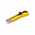 Yellow office paper cutter scalpel