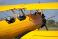 Yellow old aeroplane