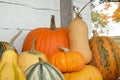 Yellow and Orange Arrangement of Pumpkins