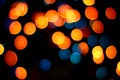 Yellow, Orange and Blue Spots Bokeh Royalty Free Stock Photo