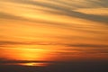 Clouds at sunset mainly oranges and yellows