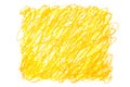 Yellow orange crayon doodle background