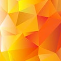 Yellow and orange geometric crystal background