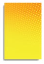 Yellow-orange gradient background with abstract dots. Modern vector illustration with decorative halftone pattern and retro style Royalty Free Stock Photo