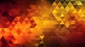 Orange geometry abstract background for design, geometric shapes, triangles, color gradient, Generative AI Royalty Free Stock Photo