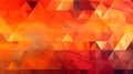 Orange geometry abstract background for design, geometric shapes, triangles, color gradient, Generative AI Royalty Free Stock Photo