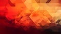 Orange geometry abstract background for design, geometric shapes, triangles, color gradient, Generative AI Royalty Free Stock Photo