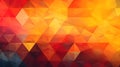 Orange geometry abstract background for design, geometric shapes, triangles, color gradient, Generative AI Royalty Free Stock Photo