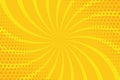 Yellow and orange retro comic background Vector illustration