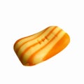 Yellow-orange soap isolated on a white background. Close-up Royalty Free Stock Photo