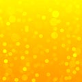 Yellow and orange Summer Bokeh Background. vector. Royalty Free Stock Photo