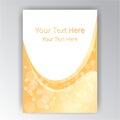 Yellow orange white beautifull abstract page template