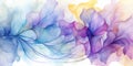 Yellow orchid purple violet blue jade teal beige abstract background