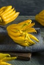 Yellow Organic Buddhas Hand Citrus