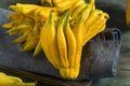 Yellow Organic Buddhas Hand Citrus