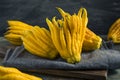 Yellow Organic Buddhas Hand Citrus