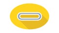 Yellow oval progress bar, indicates loading, status, or completion , vector design Generative AI