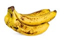 Yellow over ripe bananas